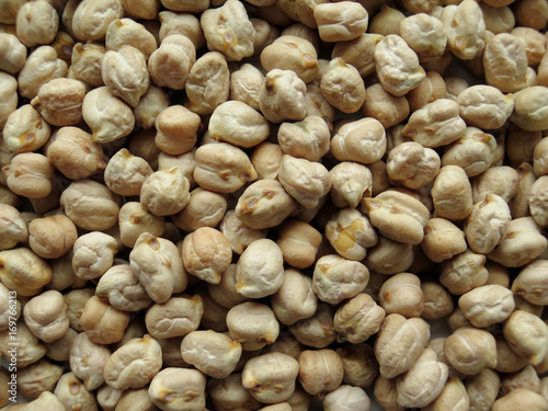 Clseup of pattern of chickpeas. healthy food photo