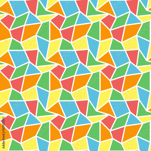 Low poly mosaic seamless vector background