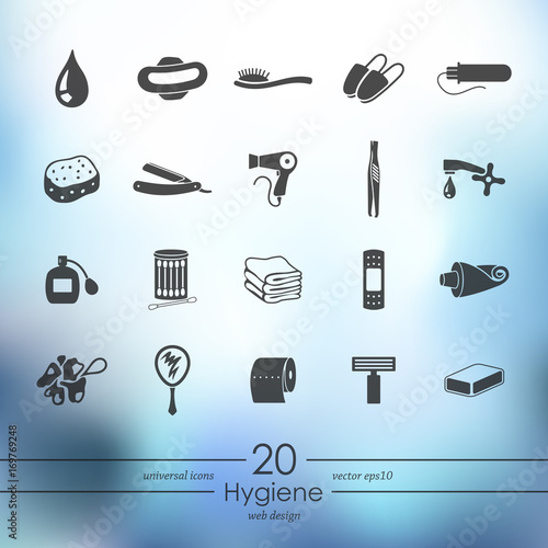 Set of hygiene icons