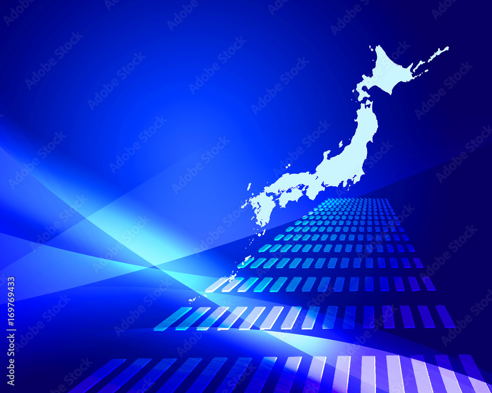 ビジネス背景 日本地図 日本ビジネス Stock Illustration Adobe Stock