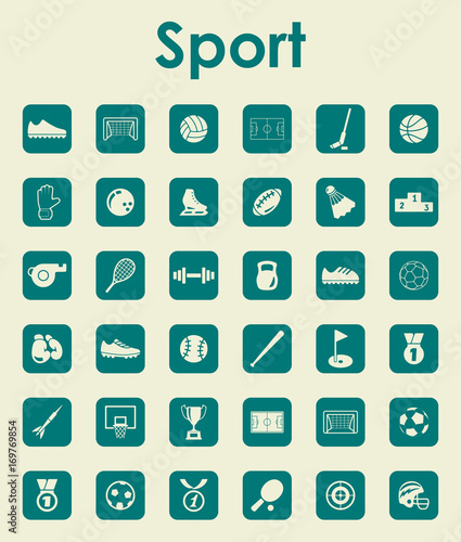 Set of sport simple icons