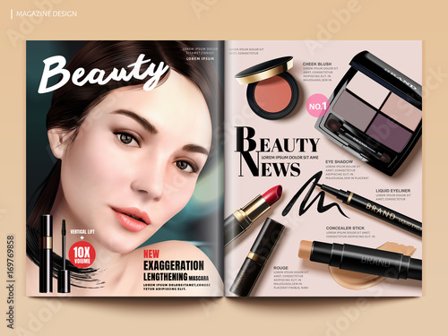 Beauty magazine design