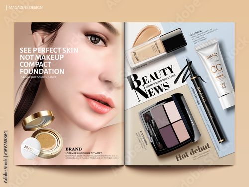Beauty magazine design