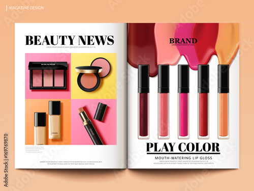 Beauty magazine design
