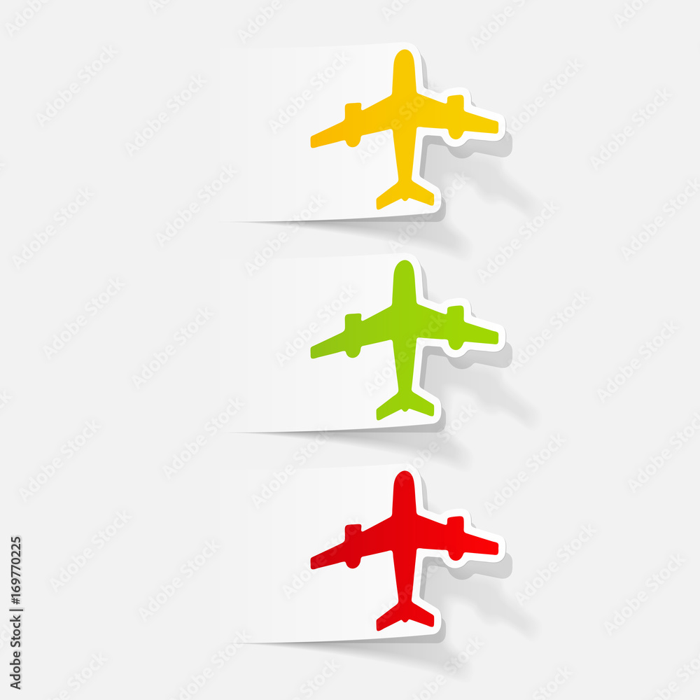 realistic design element: plane realistic design element: plane