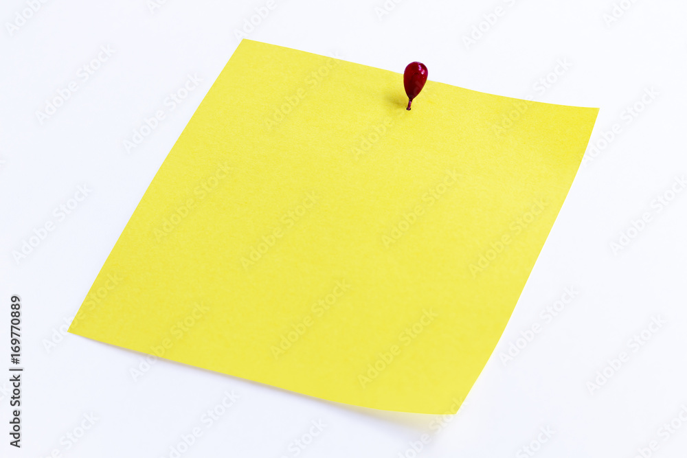 blank paper note isolated on white background. blank paper note isolated on white background.