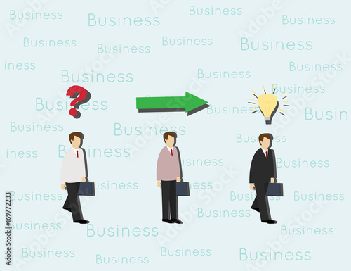 Business man is growing up