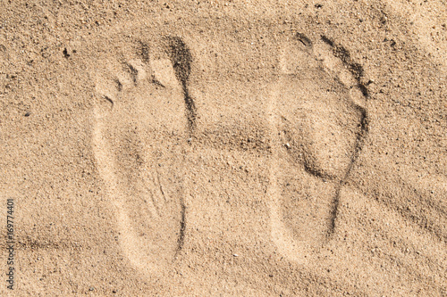 Footprints in the sand