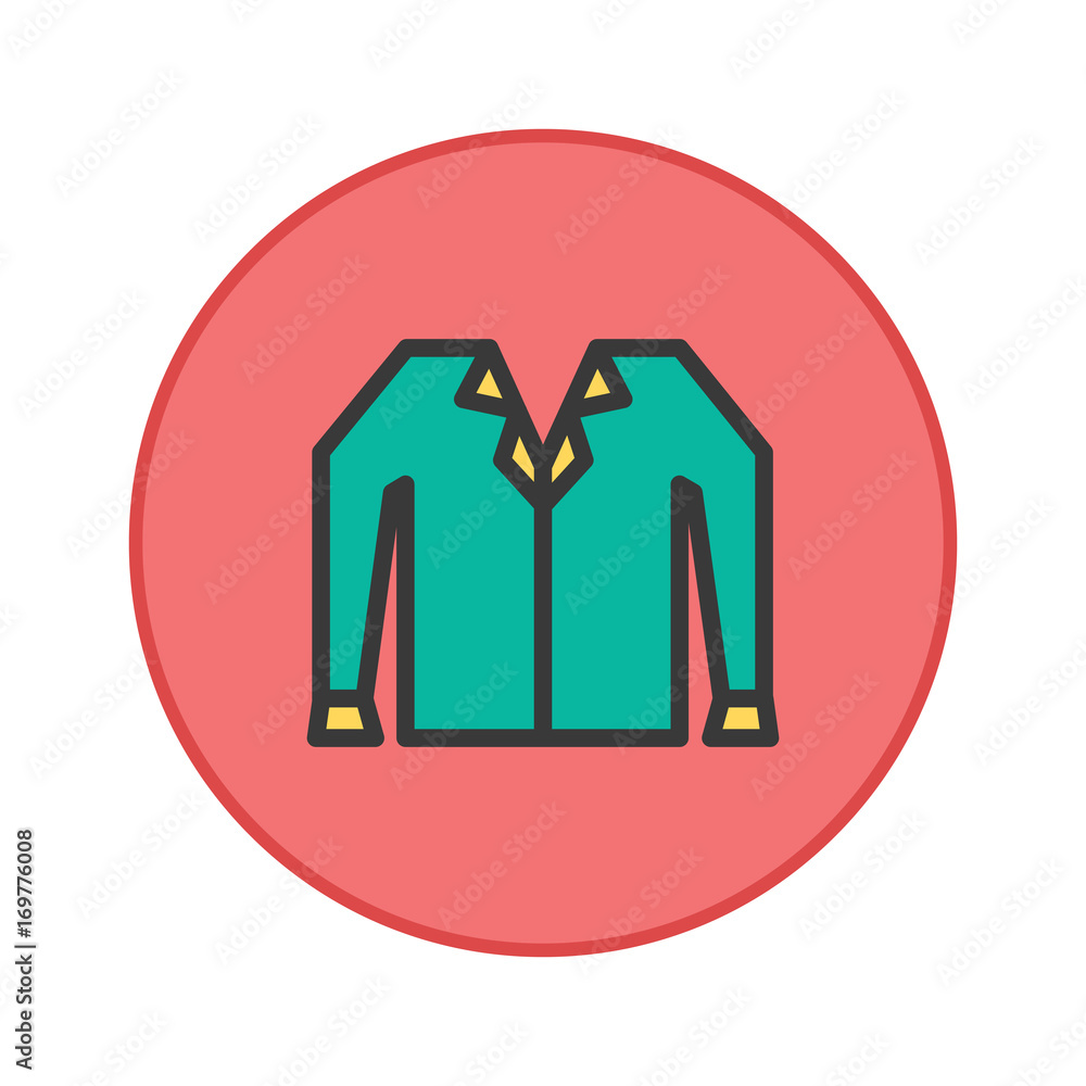 shirts Office uniform vector icon button shirts Office uniform vector icon button