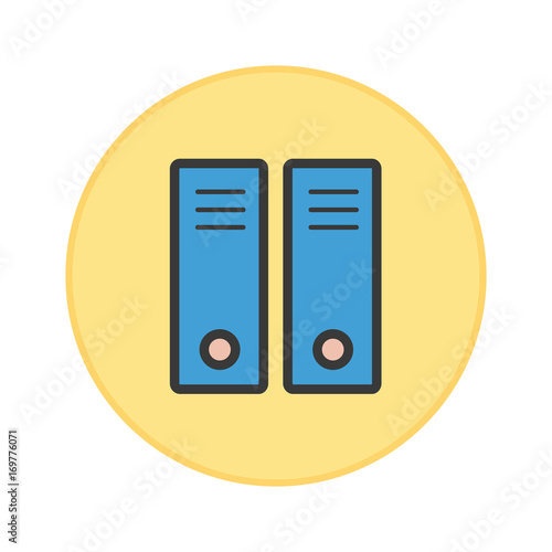 Document file icon yellow button