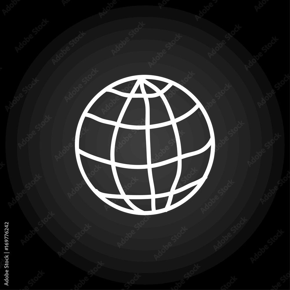 Obraz premium doodle globe vector