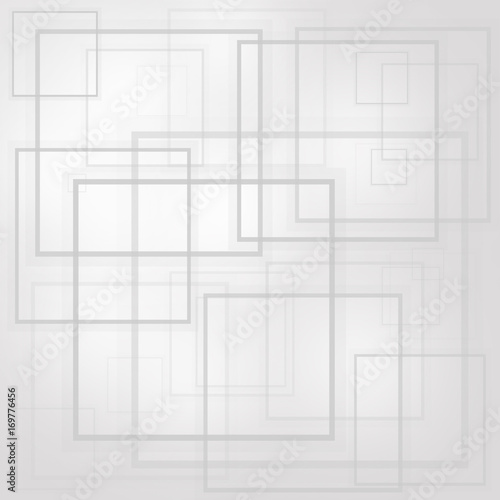 Abstract squares layer on gradient background
