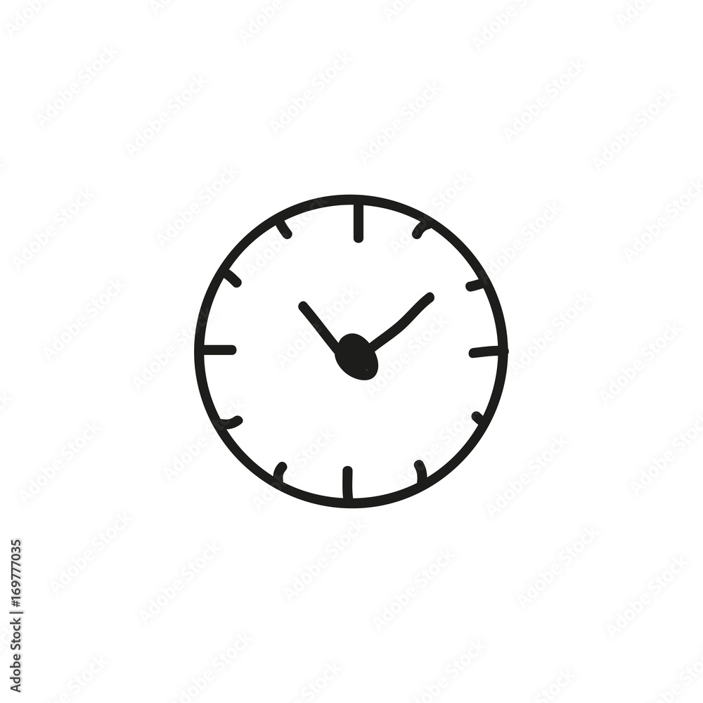 doodle clock icon design doodle clock icon design
