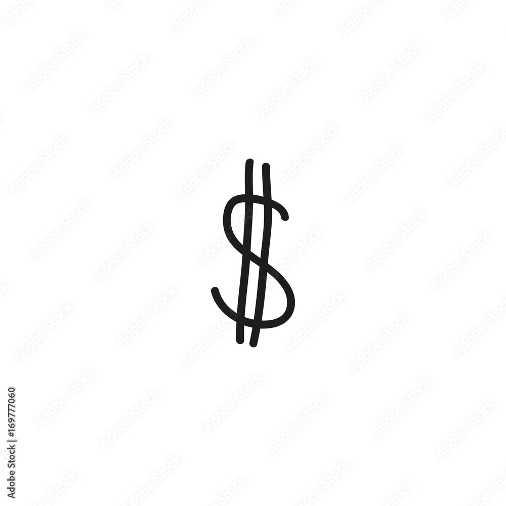 doodle dollar symbol doodle dollar symbol