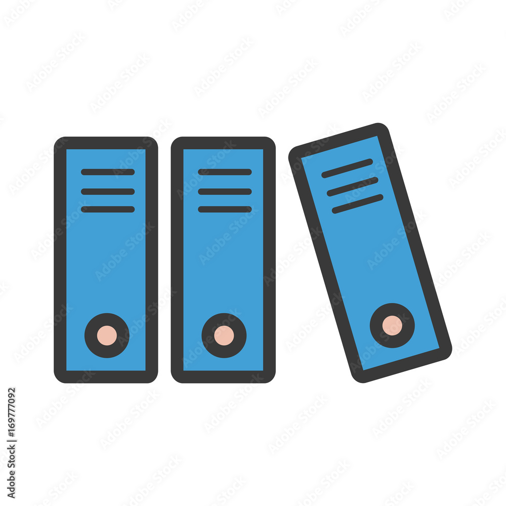 Document file icon cartoon style Document file icon cartoon style