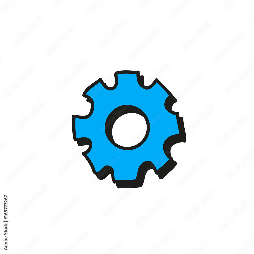 doodle gear illustration doodle gear illustration