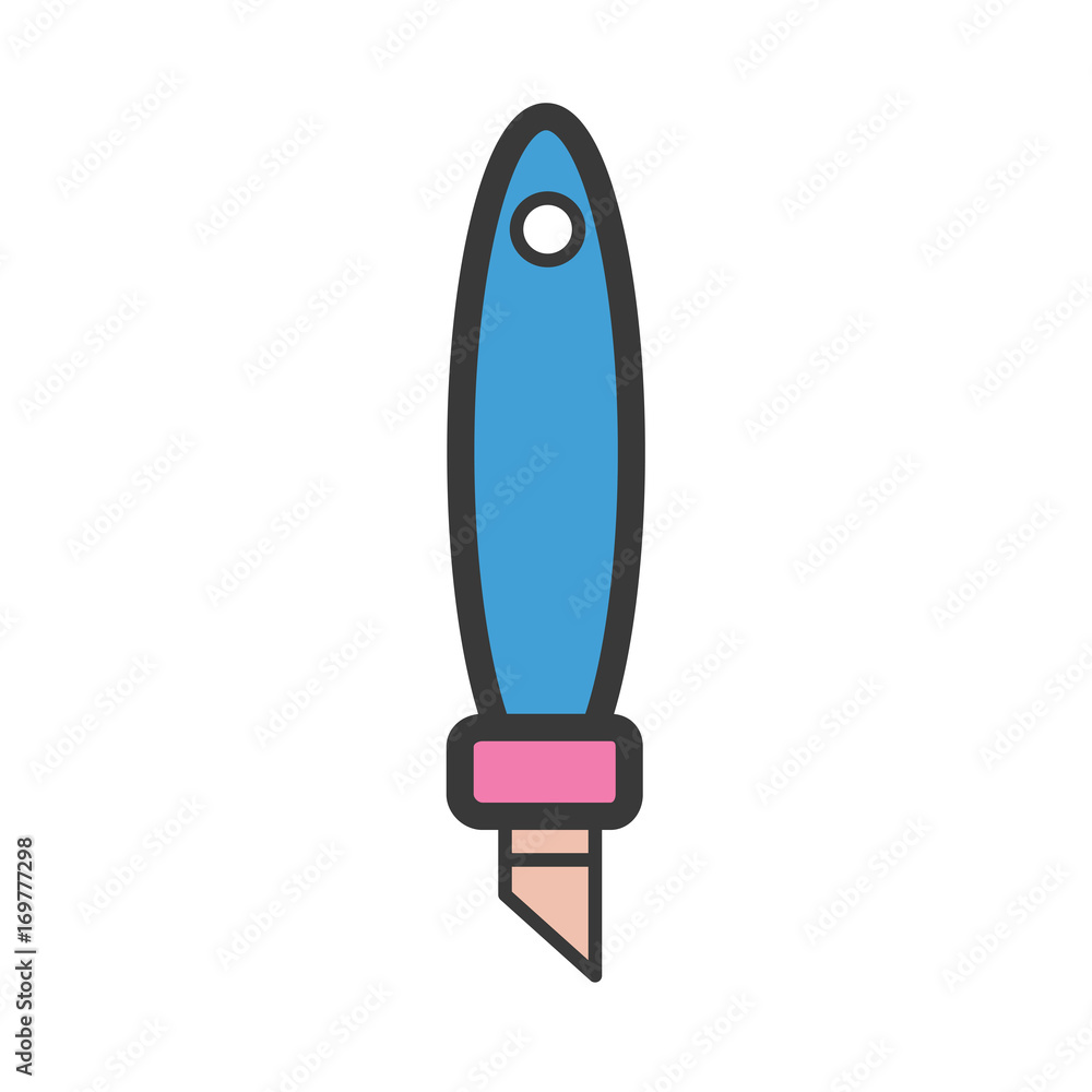 Cutter icon cartoon style Cutter icon cartoon style
