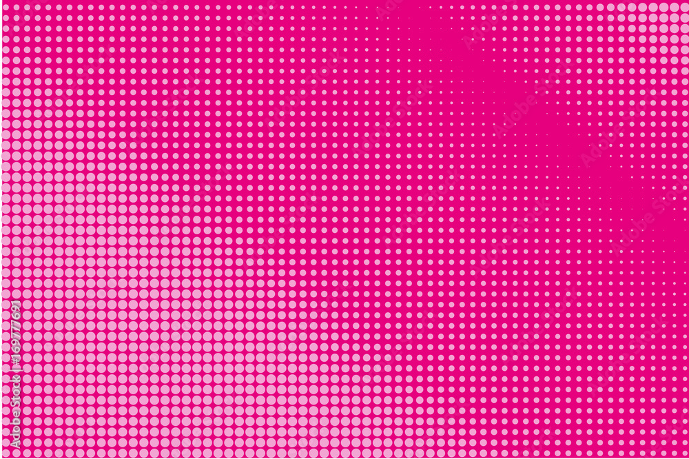 Halftone pattern. Comic background. Pop art style. Vector illustration. Pink color Halftone pattern. Comic background. Pop art style. Vector illustration. Pink color