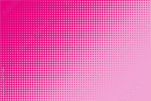 Halftone pattern. Comic background. Pop art style. Vector illustration. Pink color