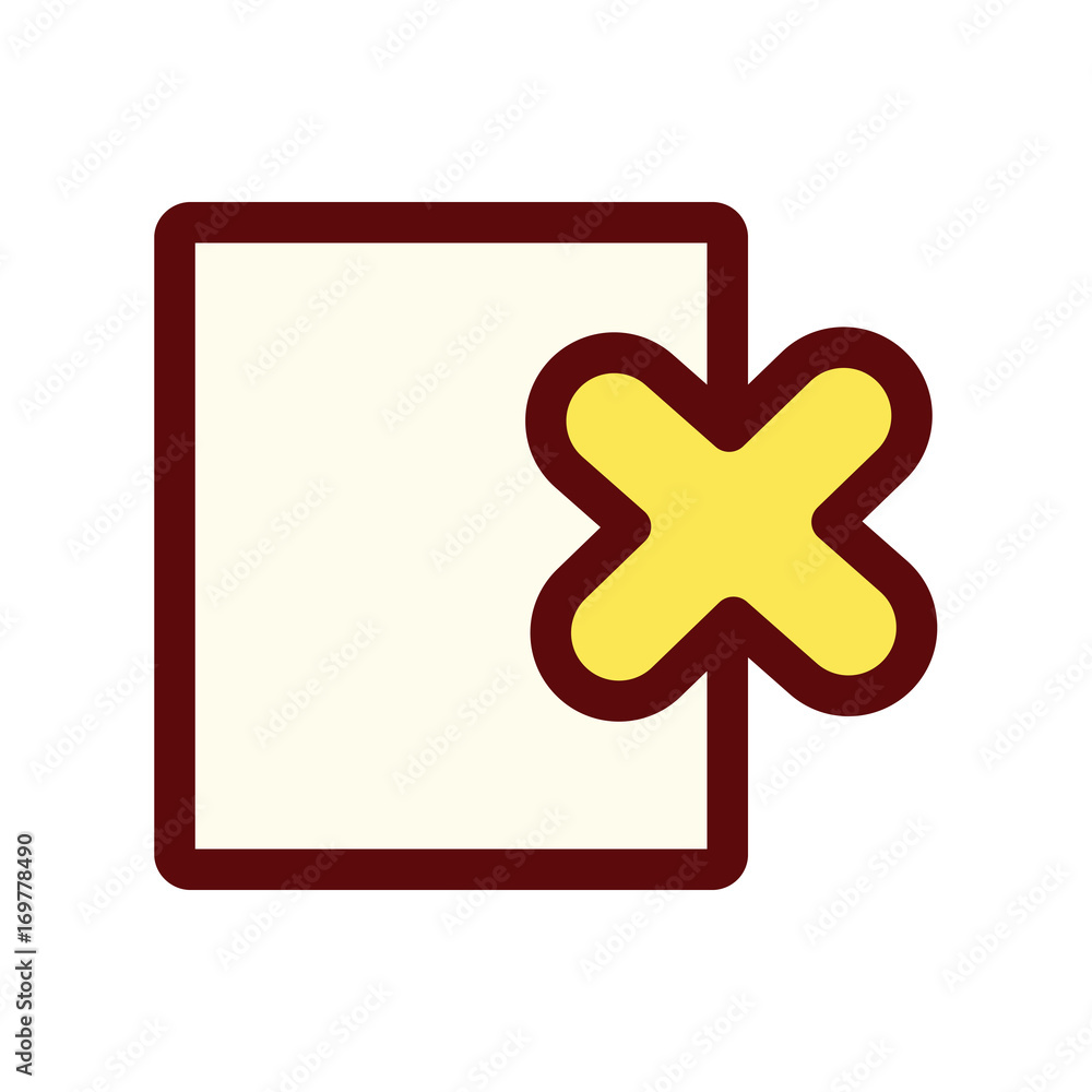 Obraz premium office paper with symbol cartoon styles icon