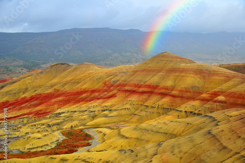 Rainbow over the Painted Hills
