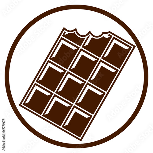 chocolate circle brown icon