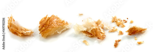 Croissant crumbs macro