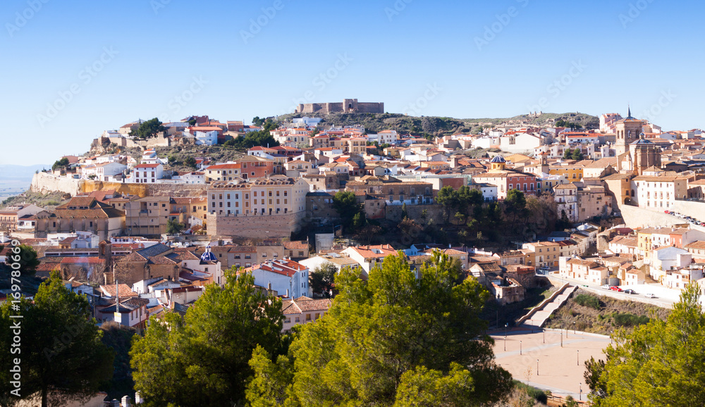  Chinchilla with  castle at hill.  Albacete