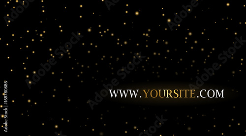 Night sky stars background for site or blog. Abstract pattern design for business, corporate presentation, web brochure, banner. Stars on night sky template of wallpaper Vector illustration