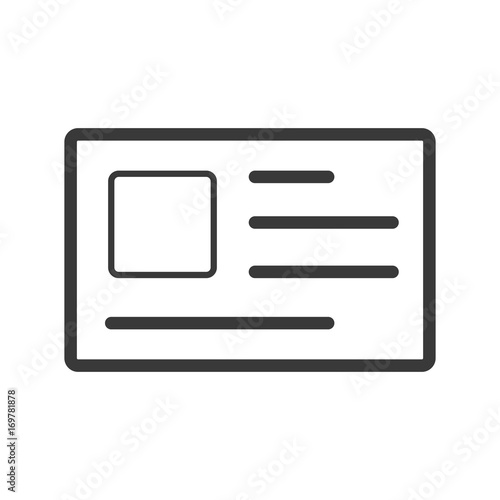 card icon line style