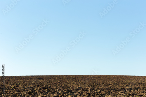 Earth in a field for agricultural cultivations