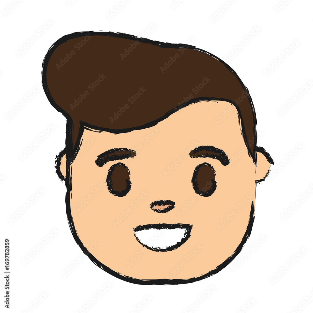 cartoon man face icon over white background colorful design vector illustration cartoon man face icon over white background colorful design vector illustration