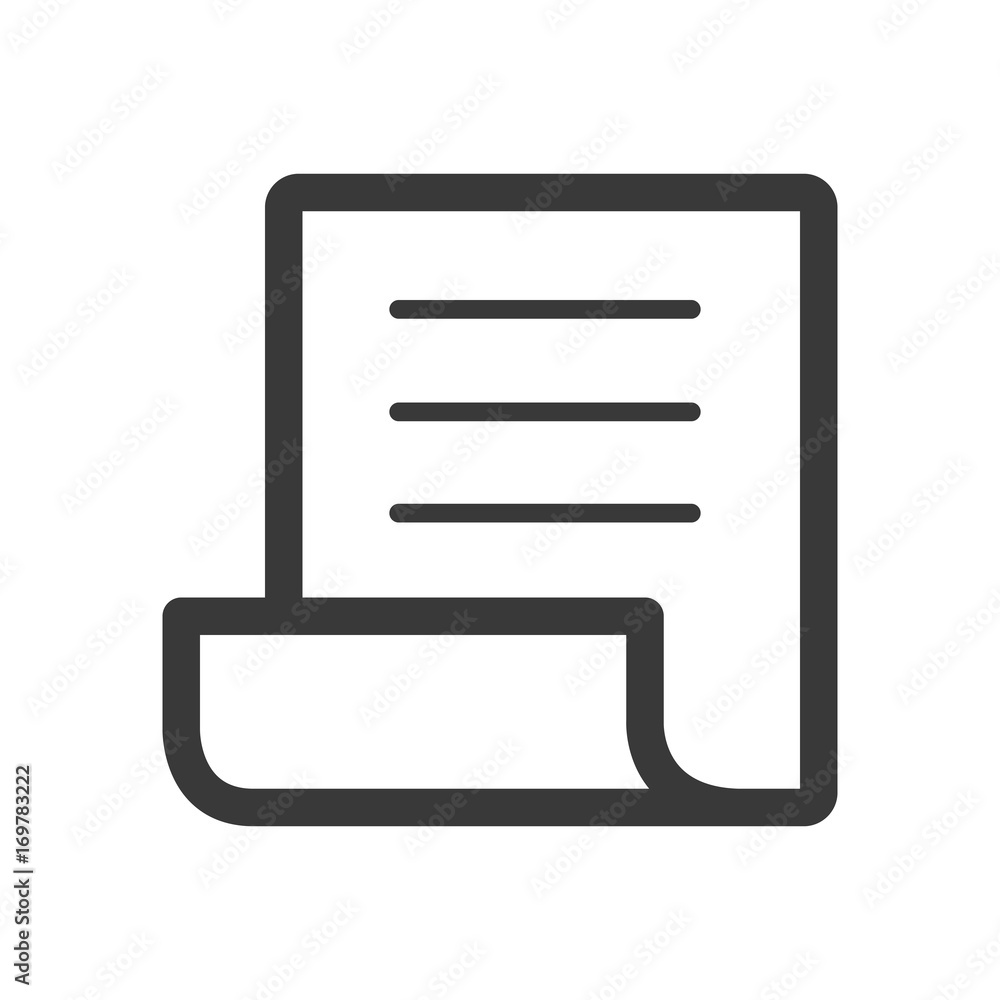 office paper line icon office paper line icon