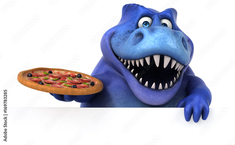 Fun dinosaur - 3D Illustration Fun dinosaur - 3D Illustration