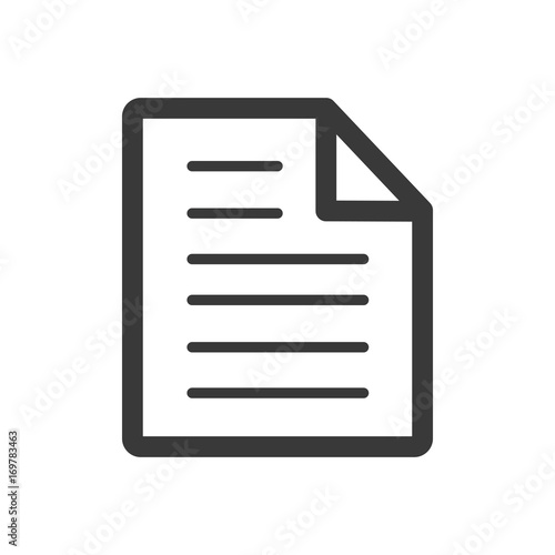 office paper line icon © papagraph
