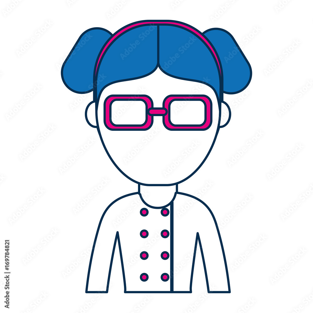 woman wearing glasses icon over white background colorful design vector illustration woman wearing glasses icon over white background colorful design vector illustration