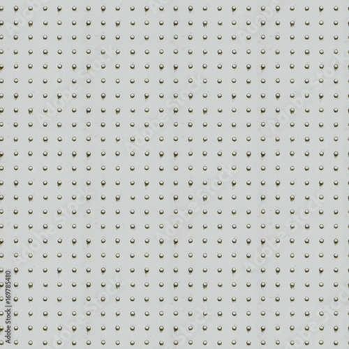 Seamless texture - an old airplane sheathing with rivets