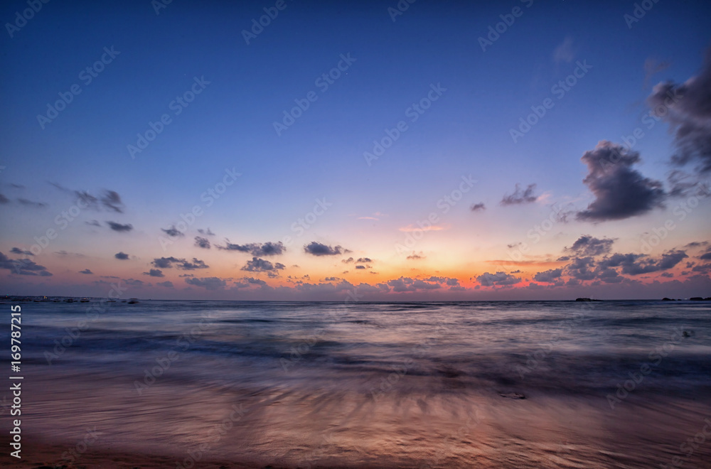 Ocean in the evening after sunset Ocean in the evening after sunset