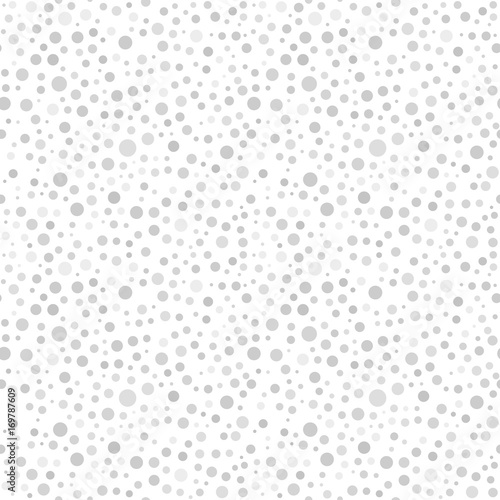 Seamless vector background with random elements. Abstract light gray ornament. Dotted abstract pattern photo