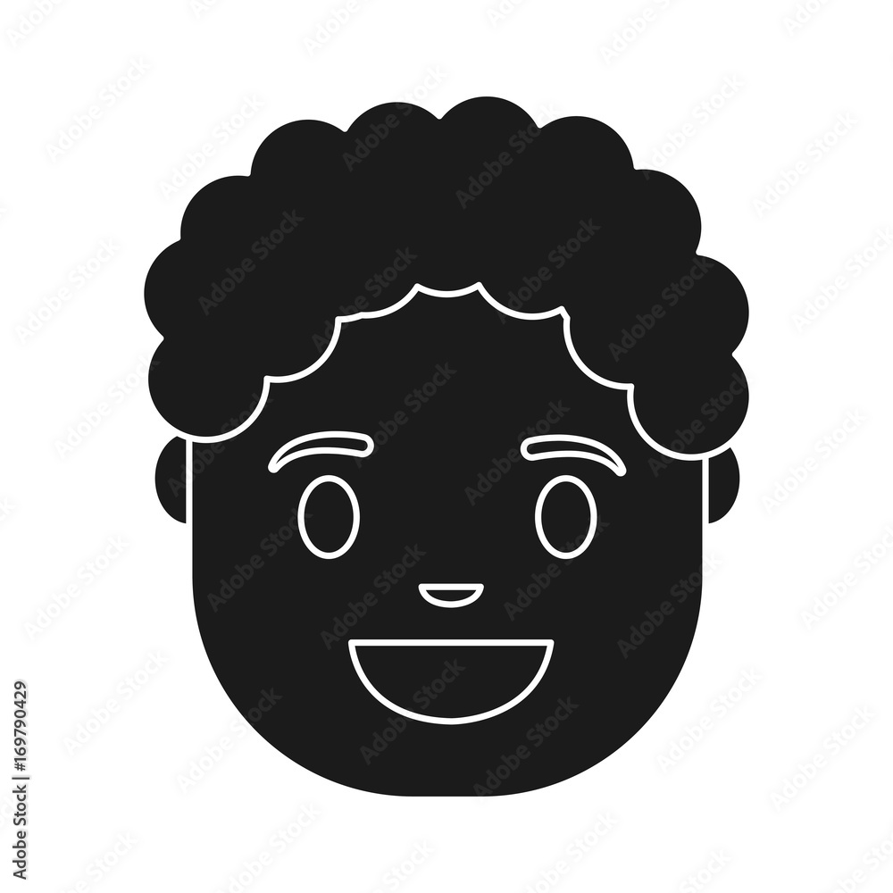 cartoon man face icon over white background vector illustration cartoon man face icon over white background vector illustration