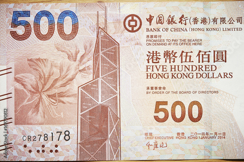 Canvas Print Hongkong dollar
