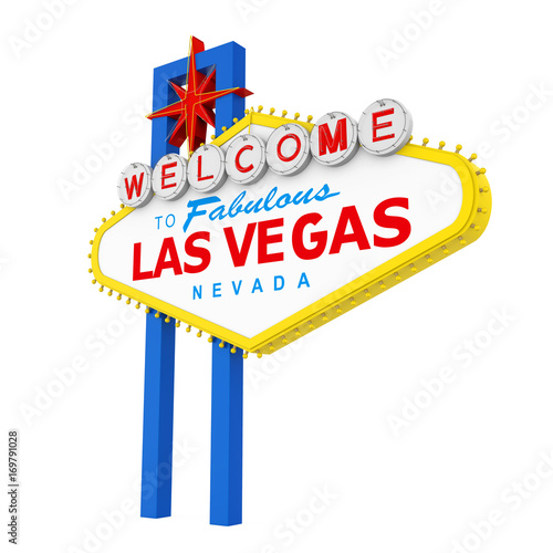 Welcome to Fabulous Las Vegas Sign Isolated