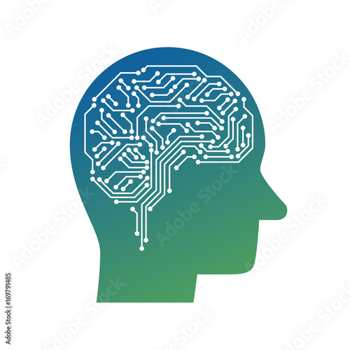 AI (artificial intelligence) icon.