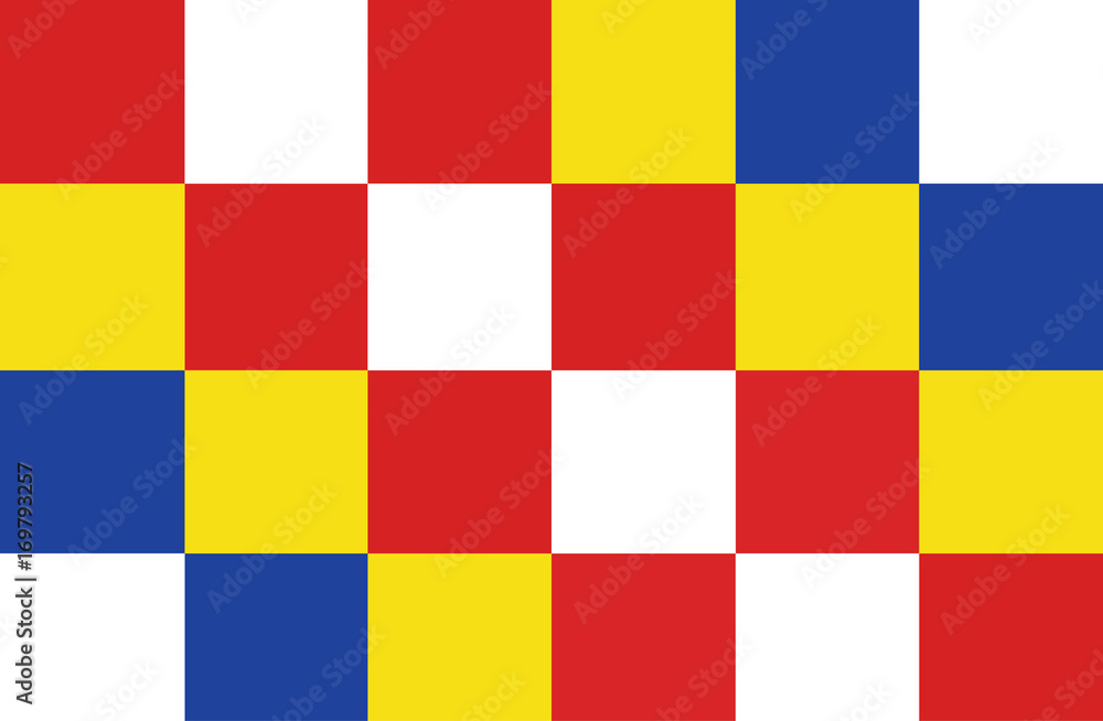 Antwerp province vector flag (Belgium ). Antwerpen province flag vector.