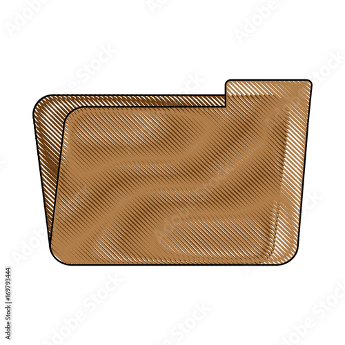 folder icon over white background vector illustration