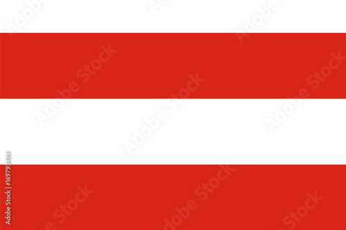 Flag of Brno, Czechia, Czech republic city flag. Vector Format