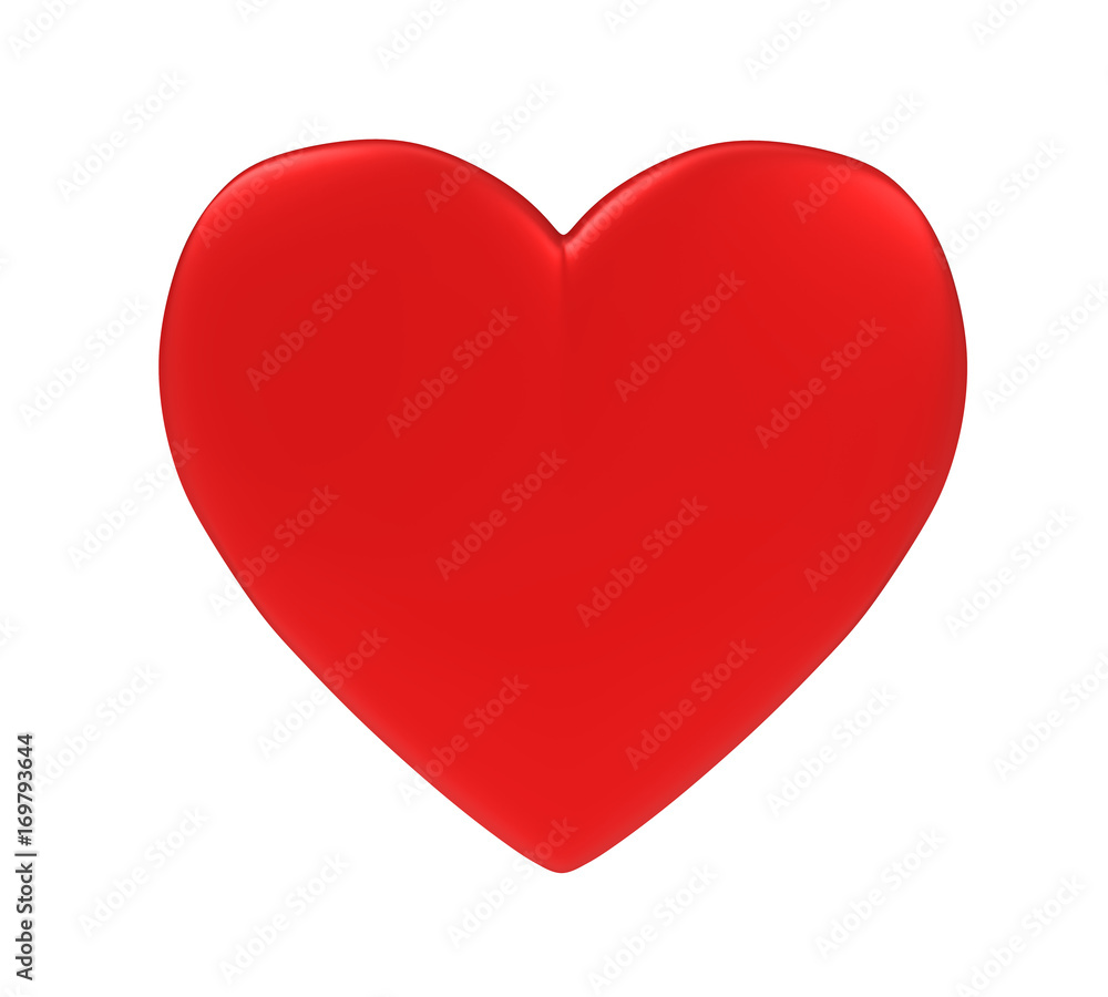 Heart Shape Love Symbol Isolated