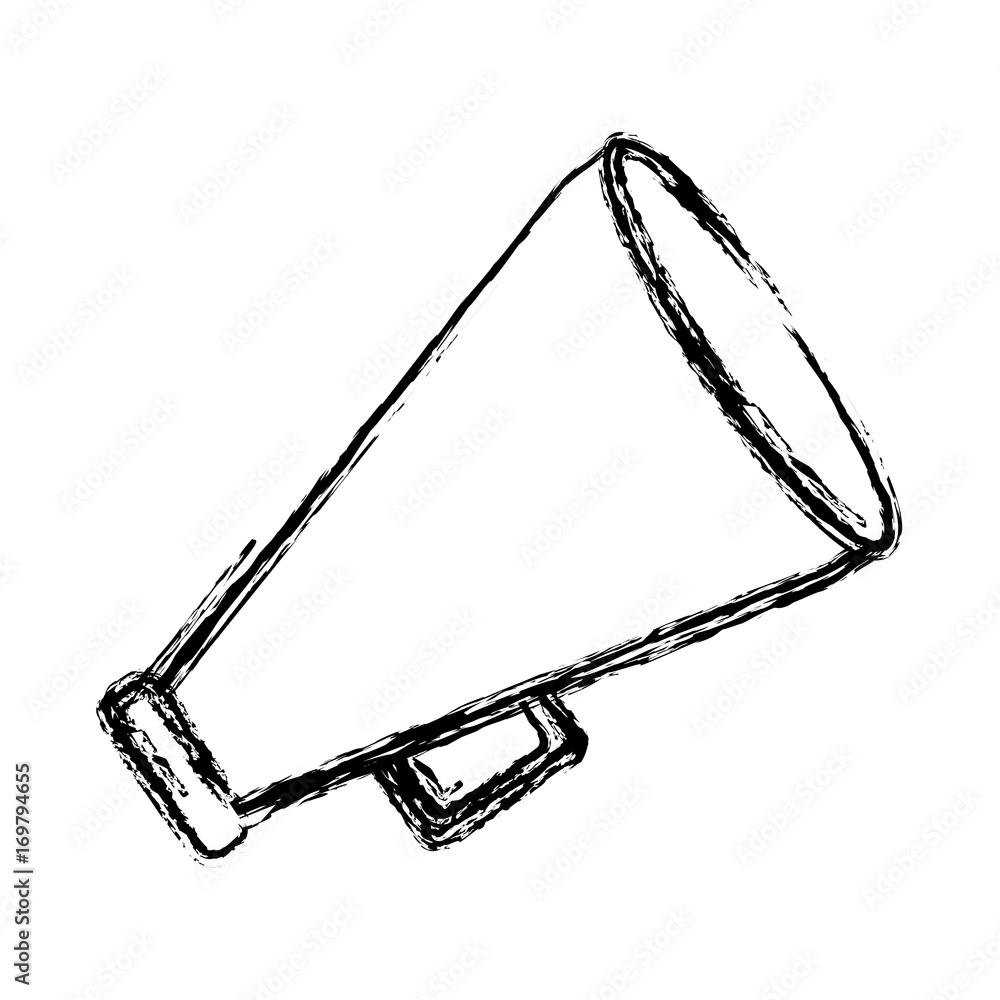 Obraz premium megaphone icon over white background vector illustration