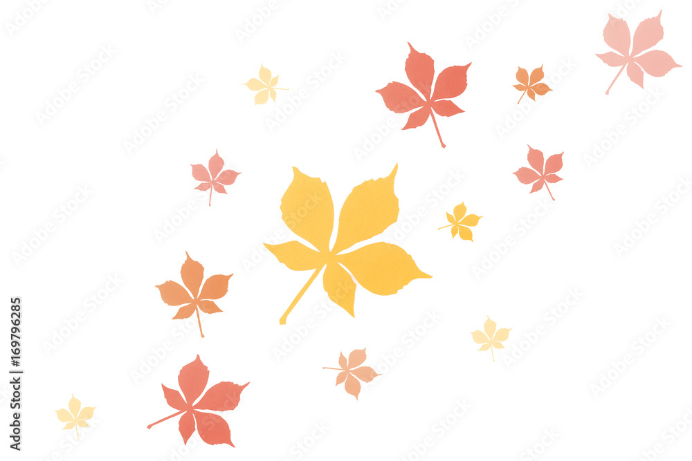 composition of autumnal leaves composition of autumnal leaves