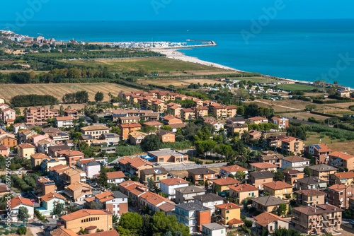 Aerial view of Porto San Giorgio © andrealuciani